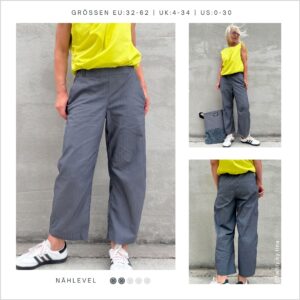 Papierschnittmuster "Easy barrel leg Hose HE02" von smartpattern