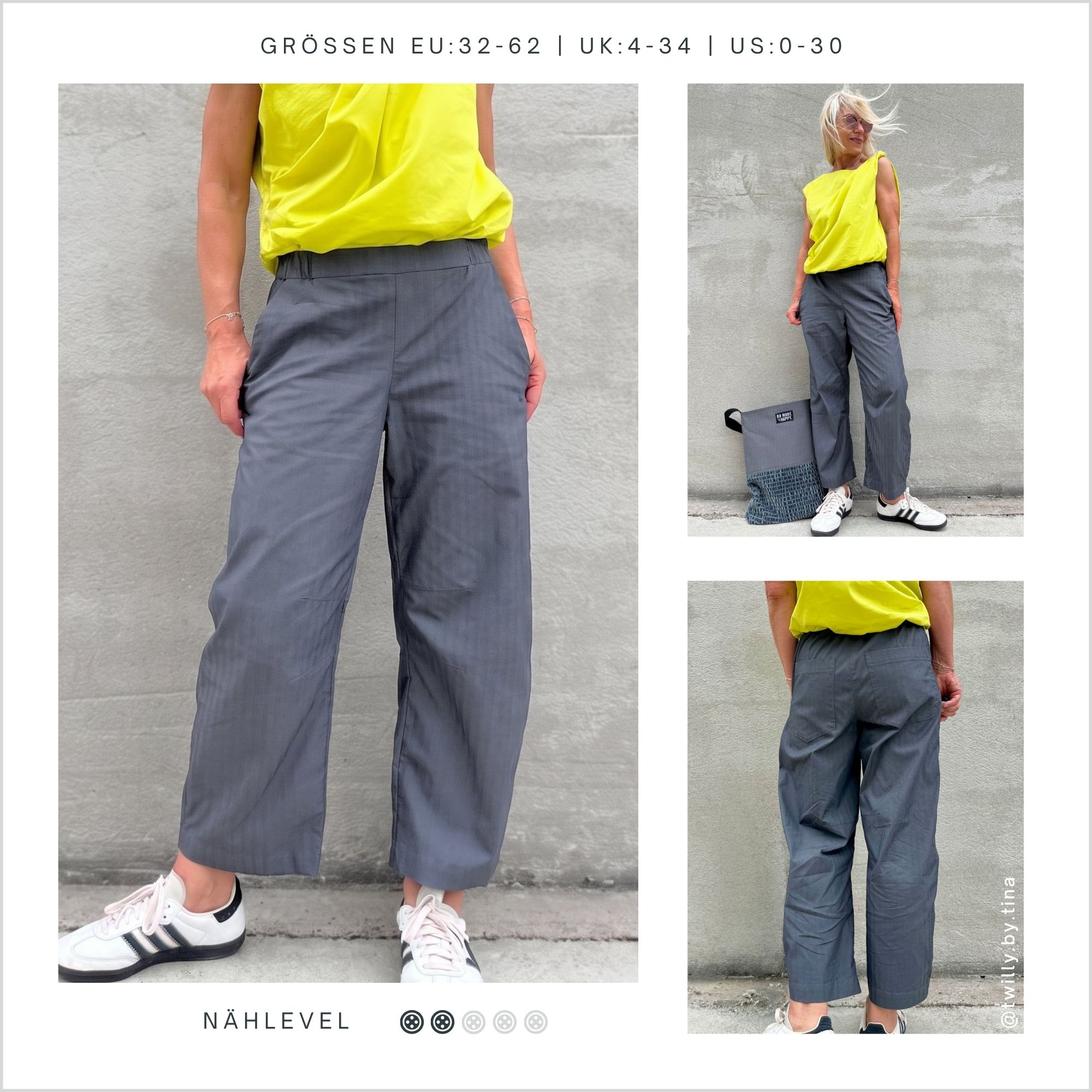 Papierschnittmuster "Easy barrel leg Hose HE02" von smartpattern