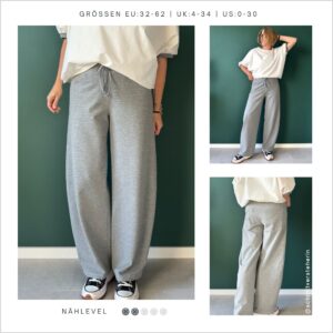 Papierschnittmuster "Easy barrel leg Hose HE03" von smartpattern