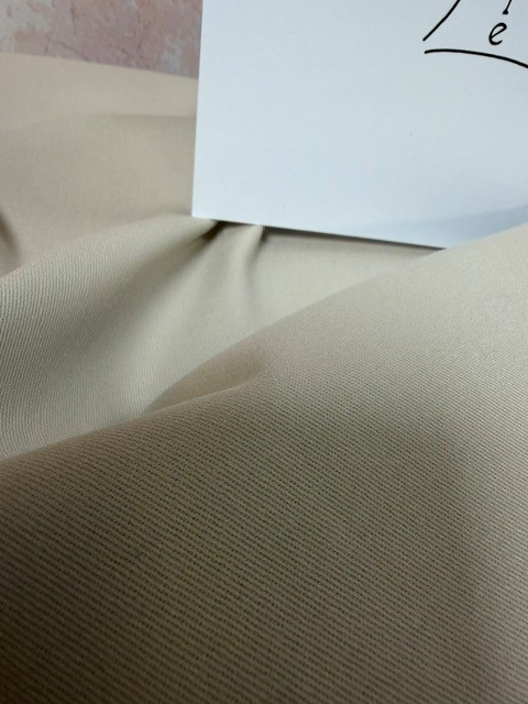Baumwoll Stretch Stoff beige – Bild 2